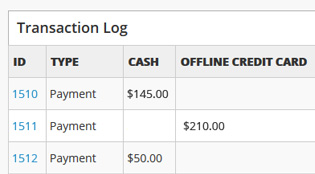 Transaction log
